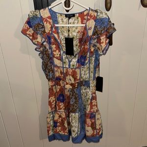 NWT dear jong dress azaria spliced floral